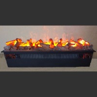 Электрокамин с 3D эффектом живого огня и пламени Glenrich Capoeira с пультом Д.У.
